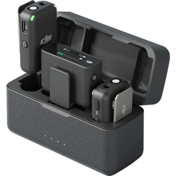 DJI Mic (2 TX + 1 RX + Charging Case) Dual-channel Wireless Microphone